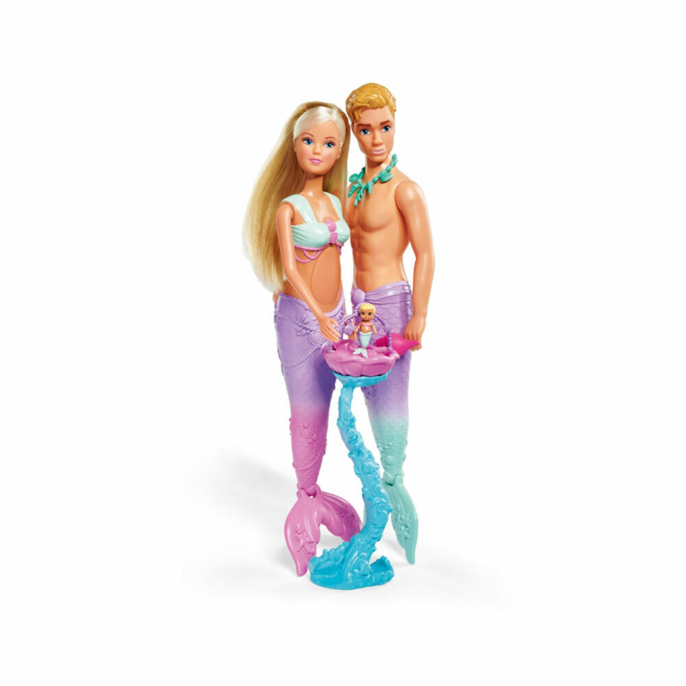 Simba Steffi LOVE Mermaid Family, Puppe, Modepuppe, Ankleidepuppe, Meerjungfrau, 105733524