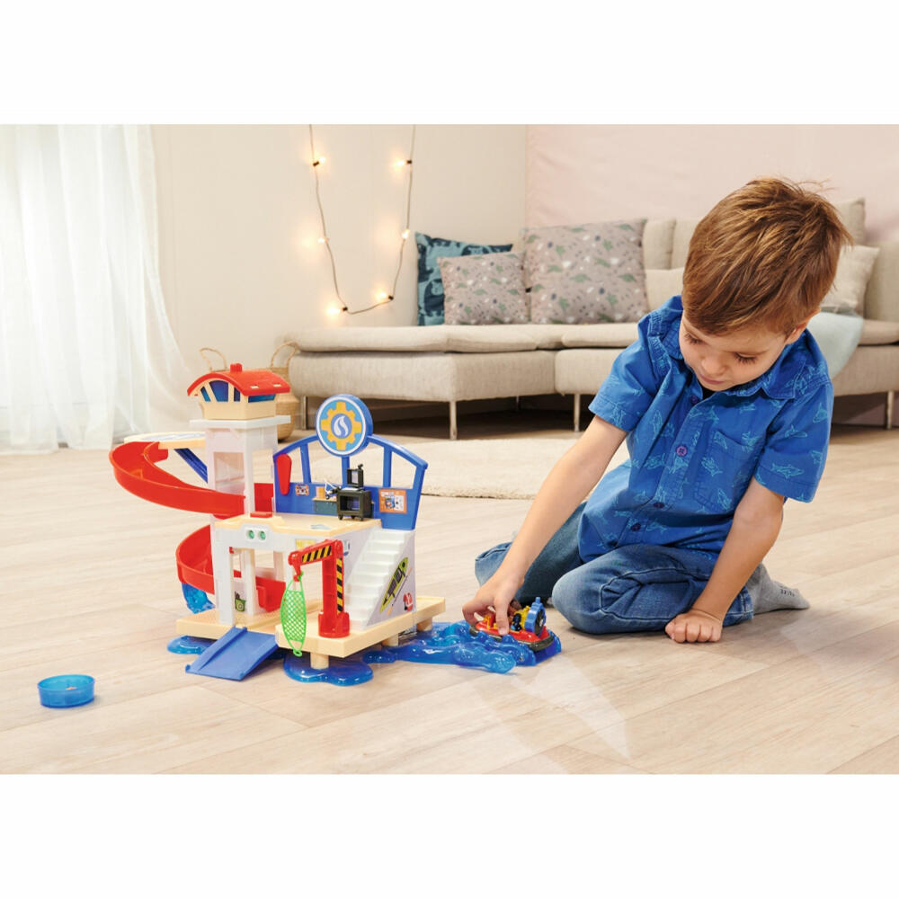 Simba Sam New Water Rescue, Playset, Fireman, Operations Center, Toy, with Slide and Sound, 109252518