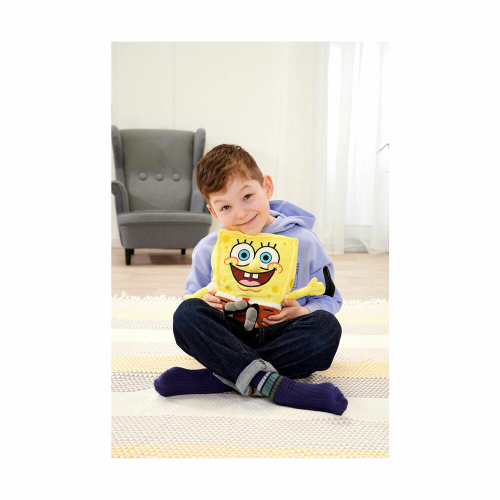 Simba Plüsch Spongebob, Plüschfigur, Kuscheltier, Stofftier, Stoffigur, Plüschtier, 35 cm, 109491000