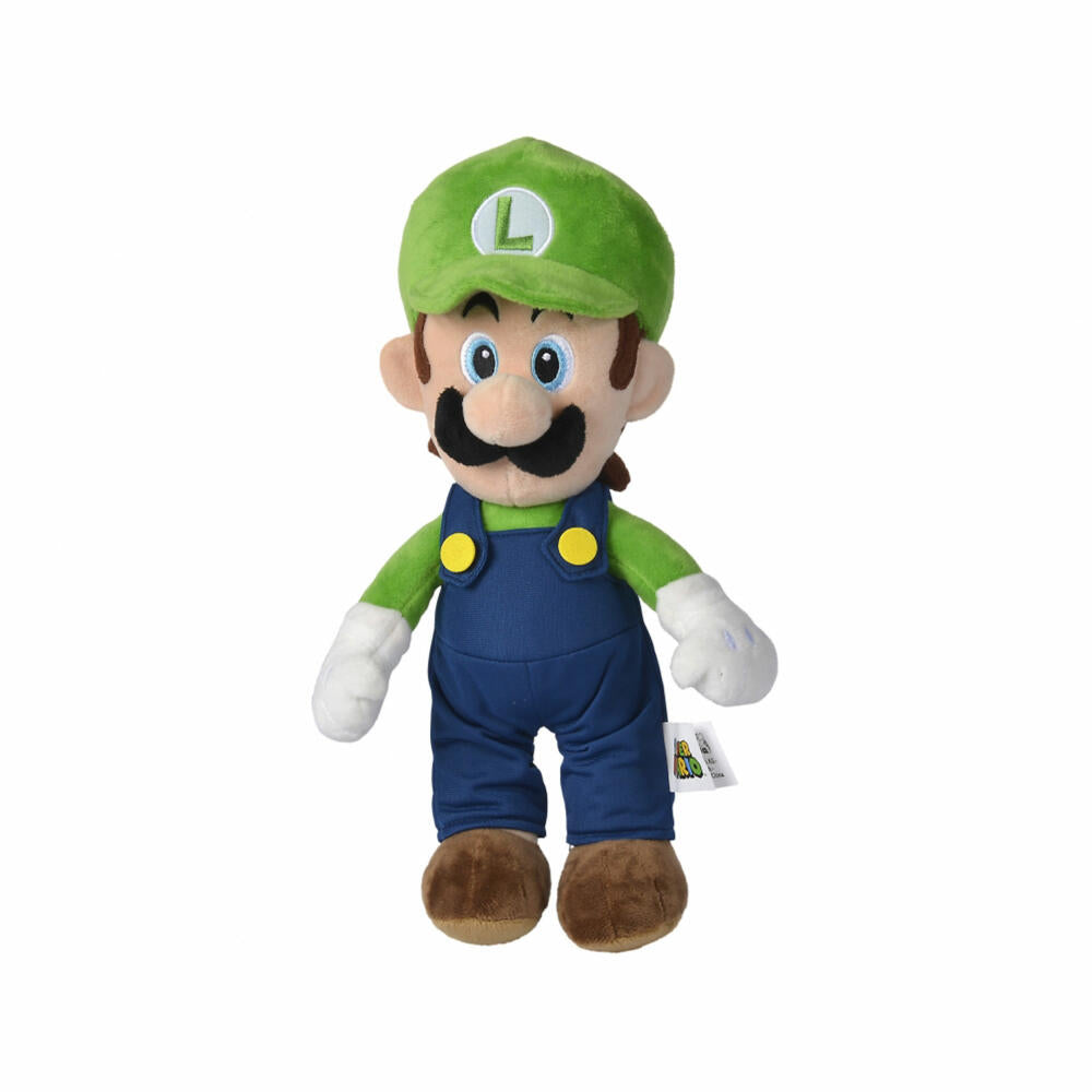 Simba Super Mario Luigi plush, plush figure, cuddly toy, stuffed toy, fabric figure, 30 cm, 109231011