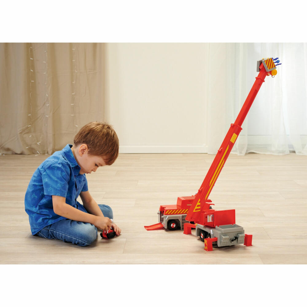 Simba Sam Rescue Crane 2-in-1, Emergency Vehicle, Fire Engine, Fire Department Car, Toy, 109252517