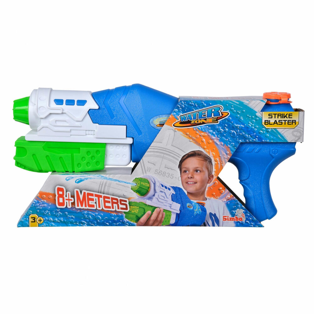 Simba Waterzone Strike Blaster, with pump mechanism, water pistol, spray gun, 107276060