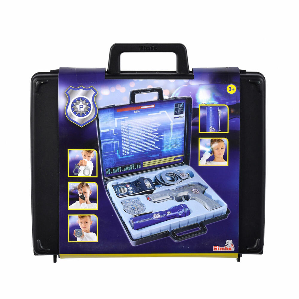 Simba Police Equipment in Case, Undercover Police, Secret Agent, Accessories, 108108525
