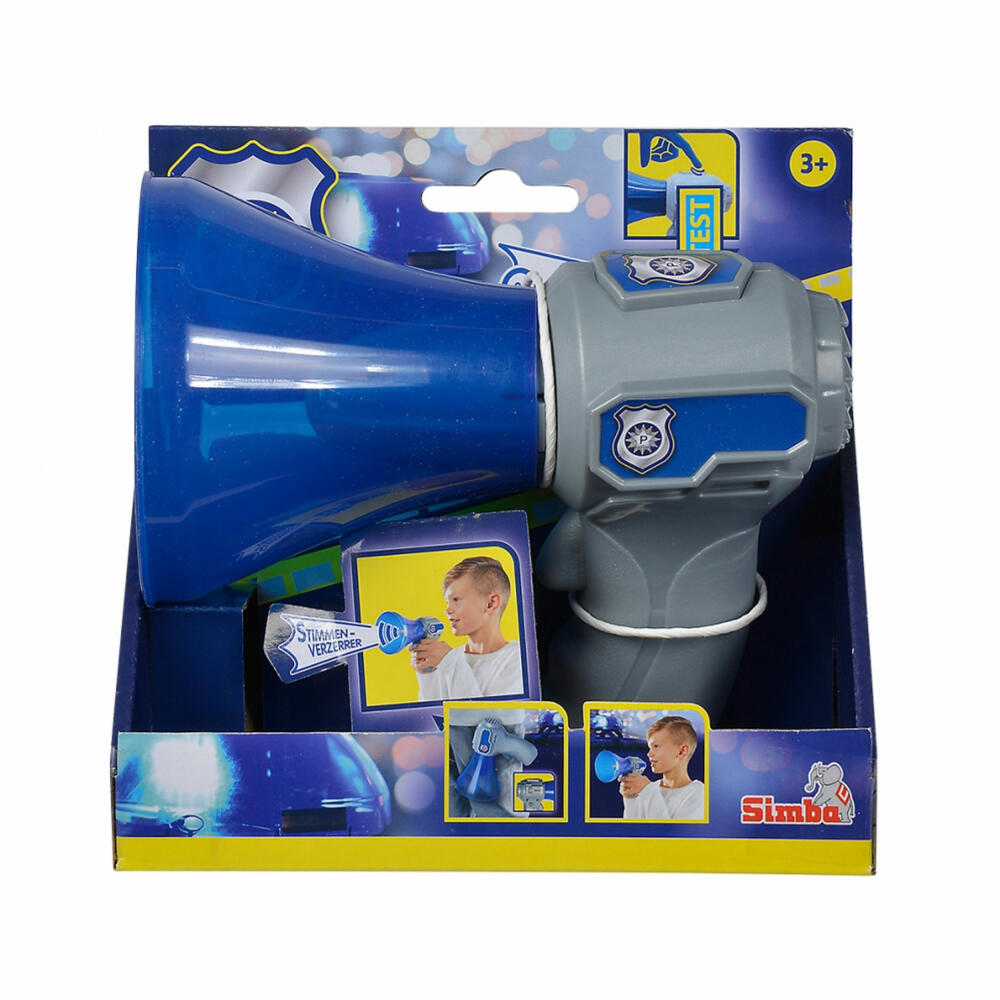 Simba Police Megaphone, Loudspeaker, Toy, Police Equipment, Equipment, Children, 108101004