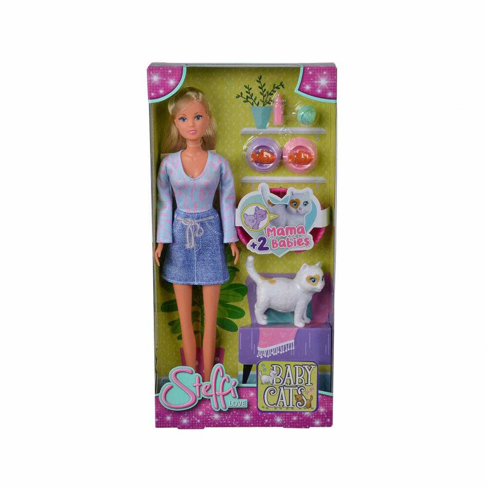 Simba Steffi LOVE Baby Cats, Doll, Fashion Doll, Dressing Doll, Cat, Toy, 105733651