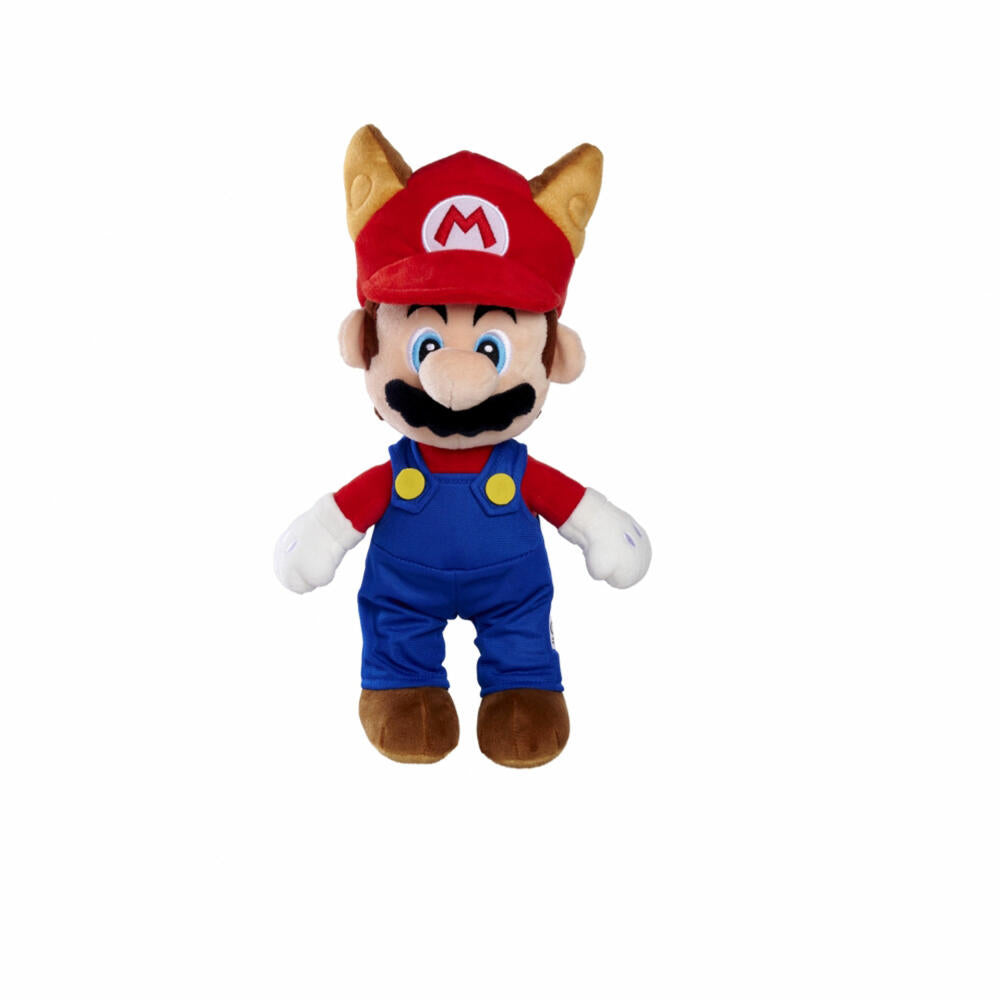 Simba Super Mario Waschbär Mario Plüsch, Plüschfigur, Kuscheltier, Stofftier, Stoffigur, Plüschtier, 30 cm, 109231536