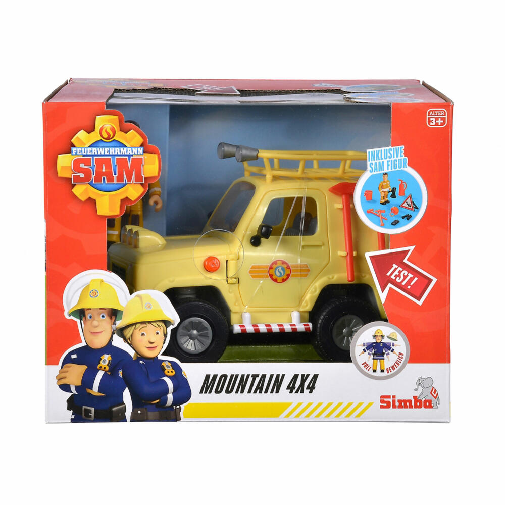 Simba Fireman Sam 4x4 off-road vehicle with figure, toy car, toy car, 109252511