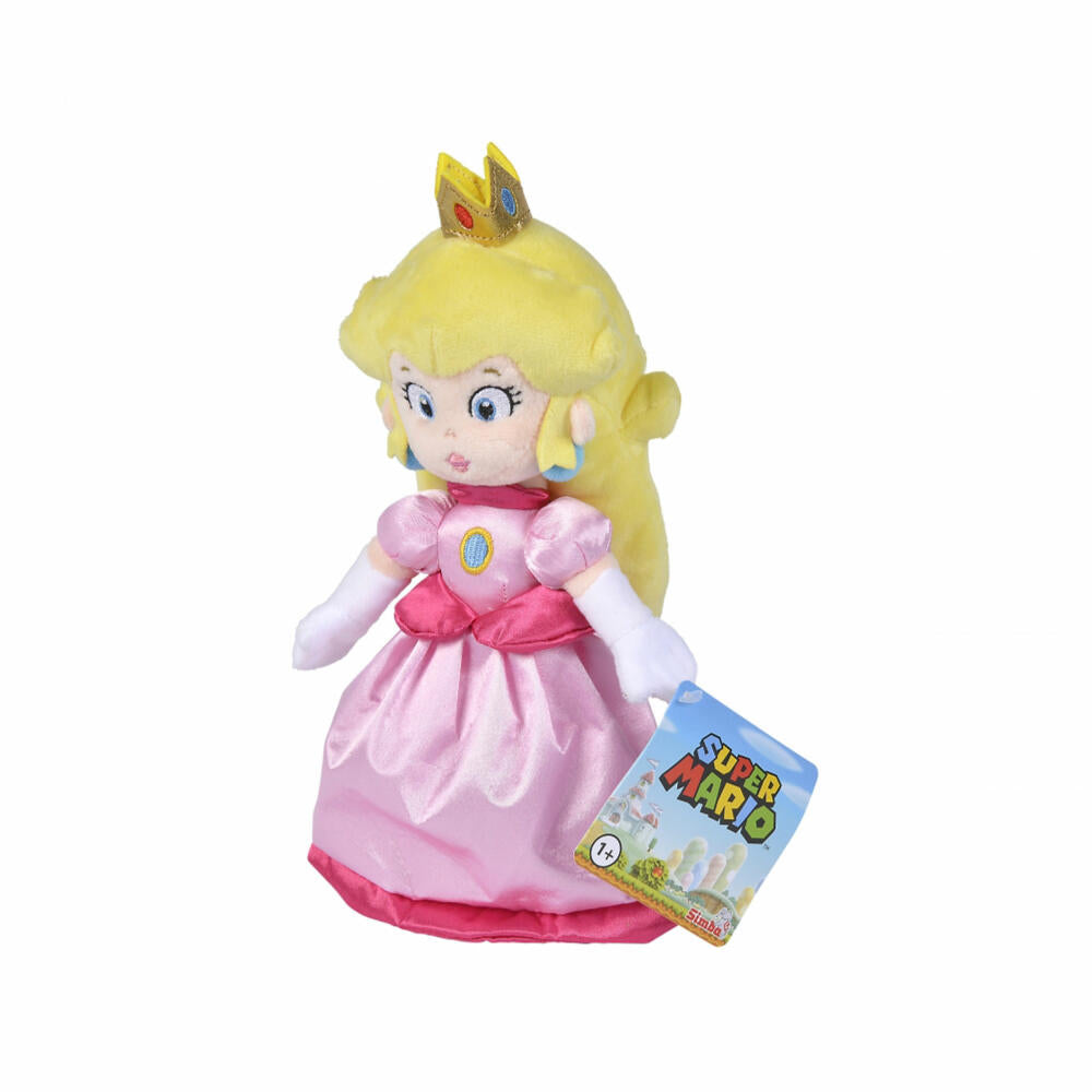 Simba Super Mario Peach, plush figure, cuddly toy, stuffed toy, stuffed figure, plush toy, 27 cm, 109231530