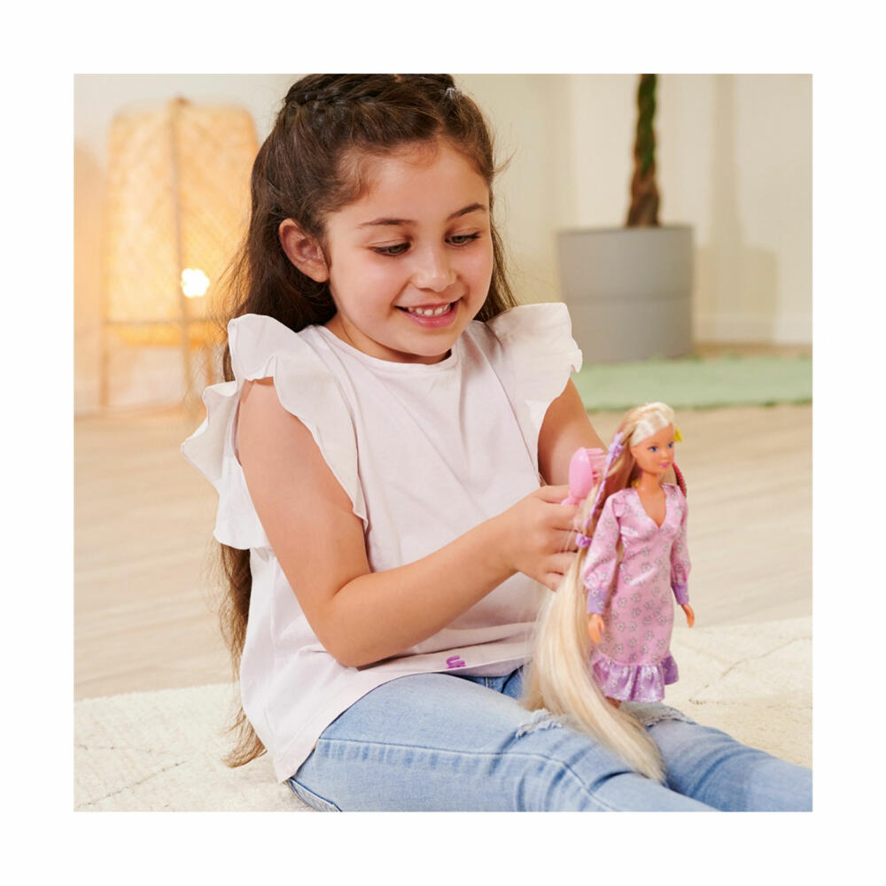 Simba Steffi LOVE Flower Hair, Puppe, Modepuppe, Ankleidepuppe, mit langem Haar, 105733640