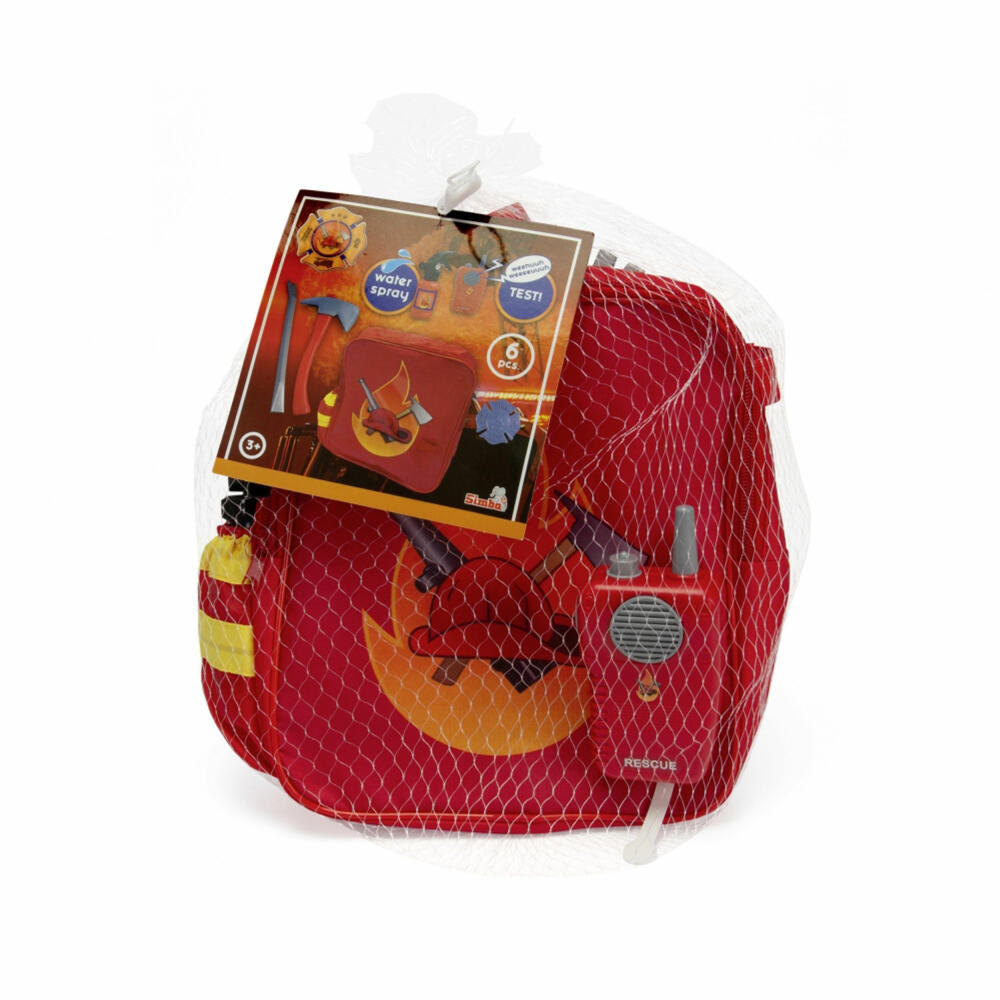 Simba Fire Brigade Backpack Set, Fire Brigade Equipment, Equipment, Toys, Children, 108101014