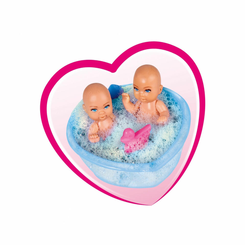 Simba Steffi LOVE Welcome Twins, Puppe, Modepuppe, Ankleidepuppe, Zwillinge, 105733333