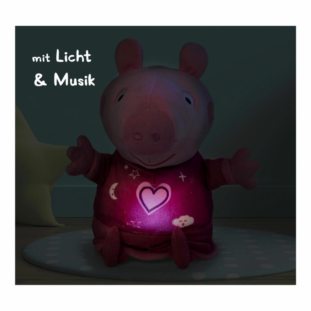Simba Peppa Pig Plush Good Night Peppa, Plush Figure, Cuddly Toy, Stuffed Toy, Fabric Figure, 25 cm, 109261016