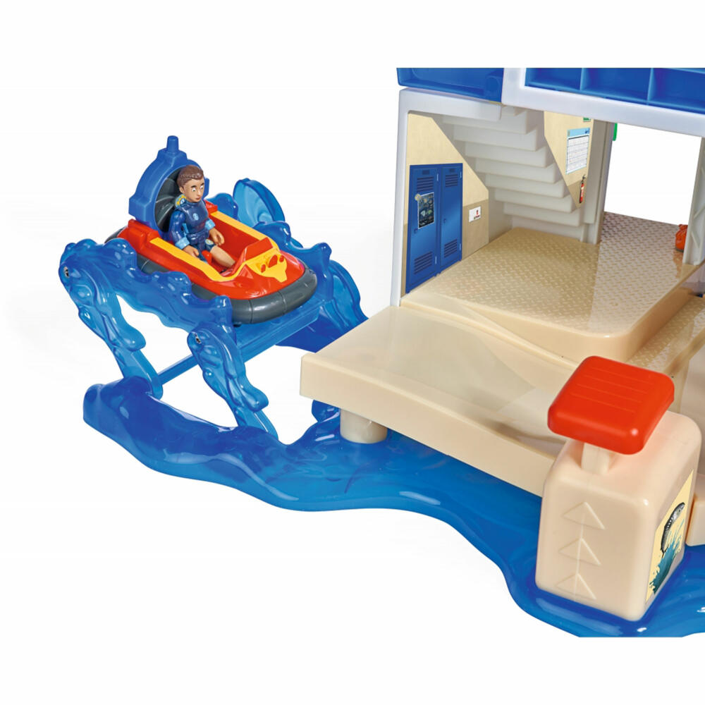 Simba Sam New Water Rescue, Playset, Fireman, Operations Center, Toy, with Slide and Sound, 109252518