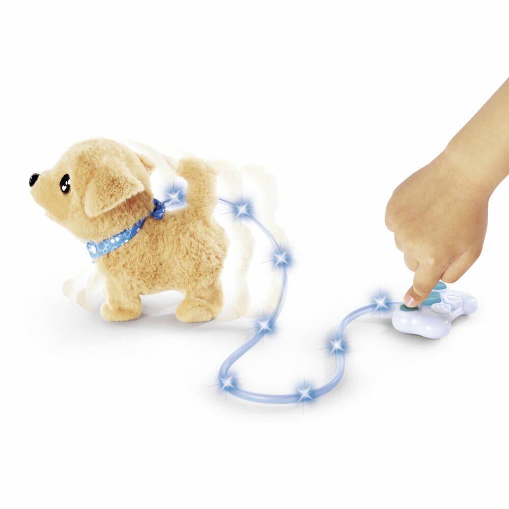Simba ChiChi Love Loomy Golden Retriever, Cable-Controlled Plush Toy, Toy with Functions, Dog, 105890064
