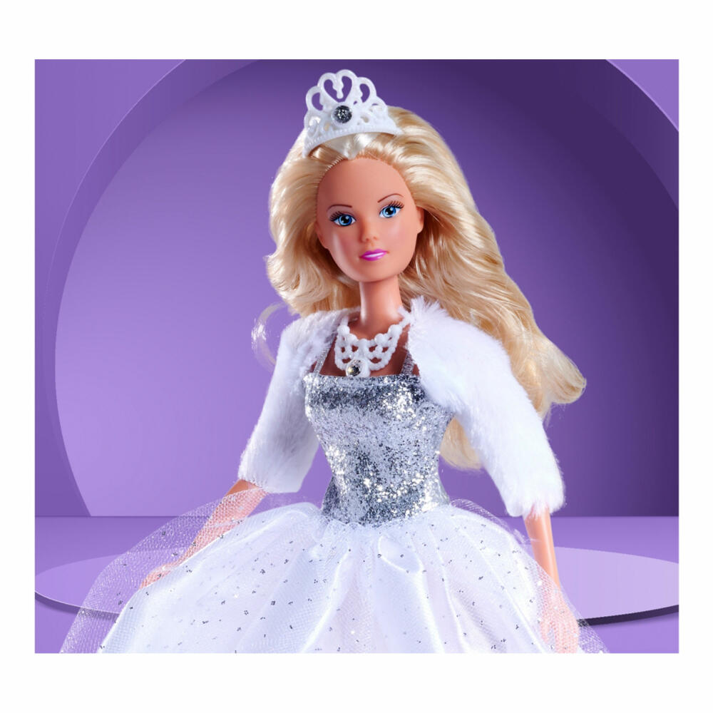 Simba Steffi LOVE White Dream, doll, fashion doll, dress-up doll, glitter dress, 105733582