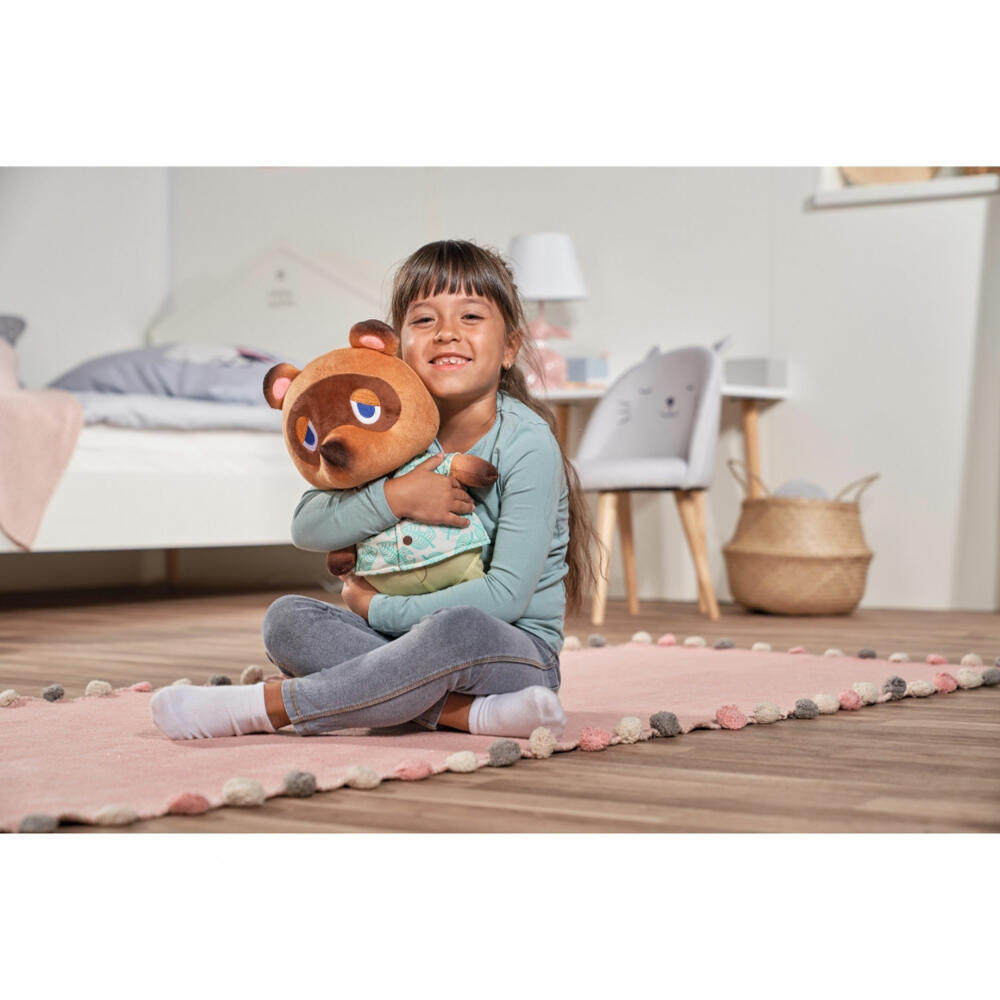 Simba Animal Crossing Tom Nook, plush figure, plush toy, cuddly toy, stuffed toy, 40 cm, 109231005