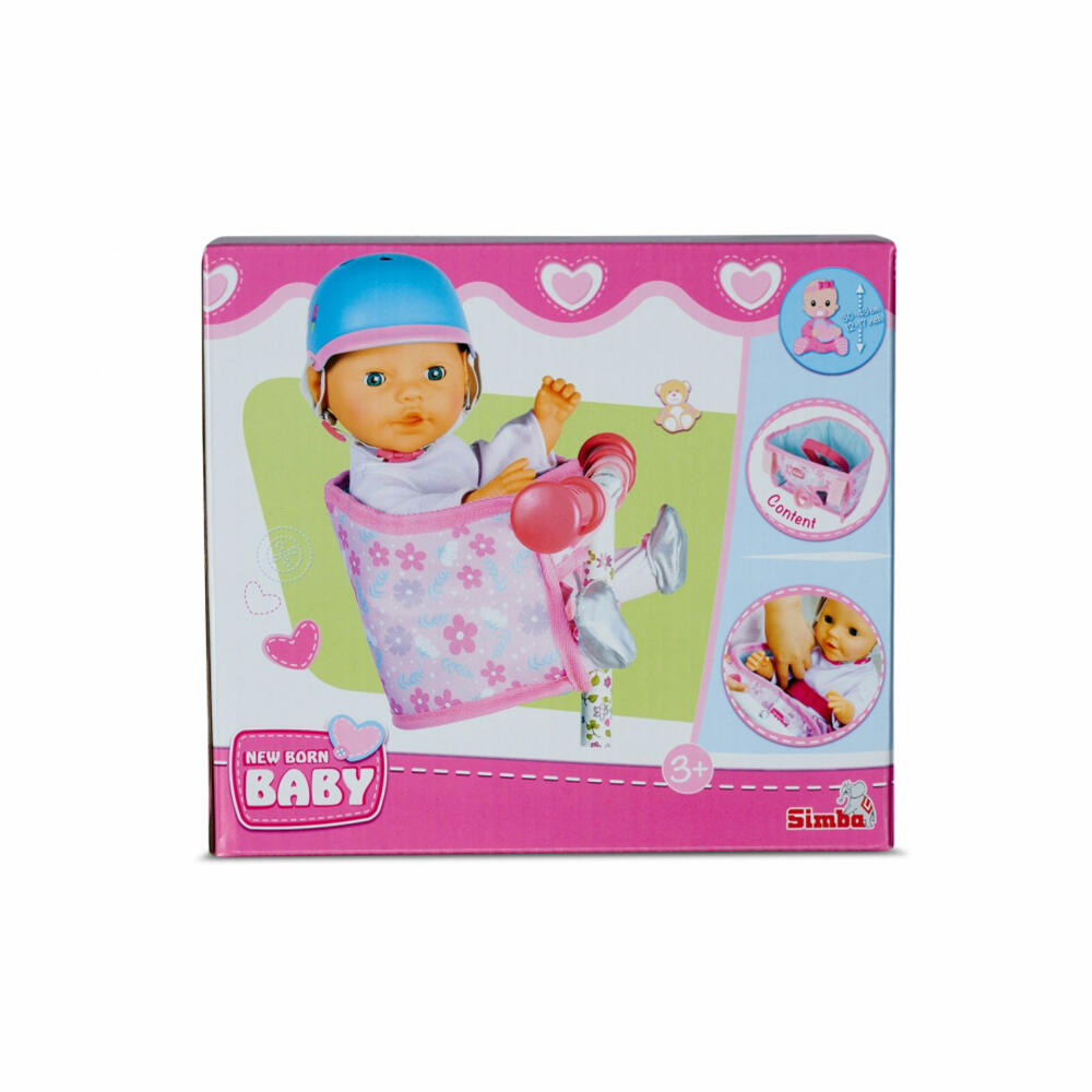 Simba New Born Baby Bicycle Seat with Belt, Bicycle Seat, Doll Accessories, Doll Accessories, 105560018