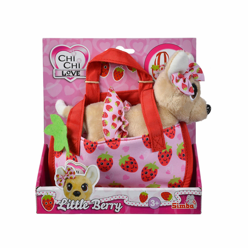 Simba ChiChi Love Little Berry, plush dog, cuddly toy, dog, stuffed toy, Chihuahua, 105890147