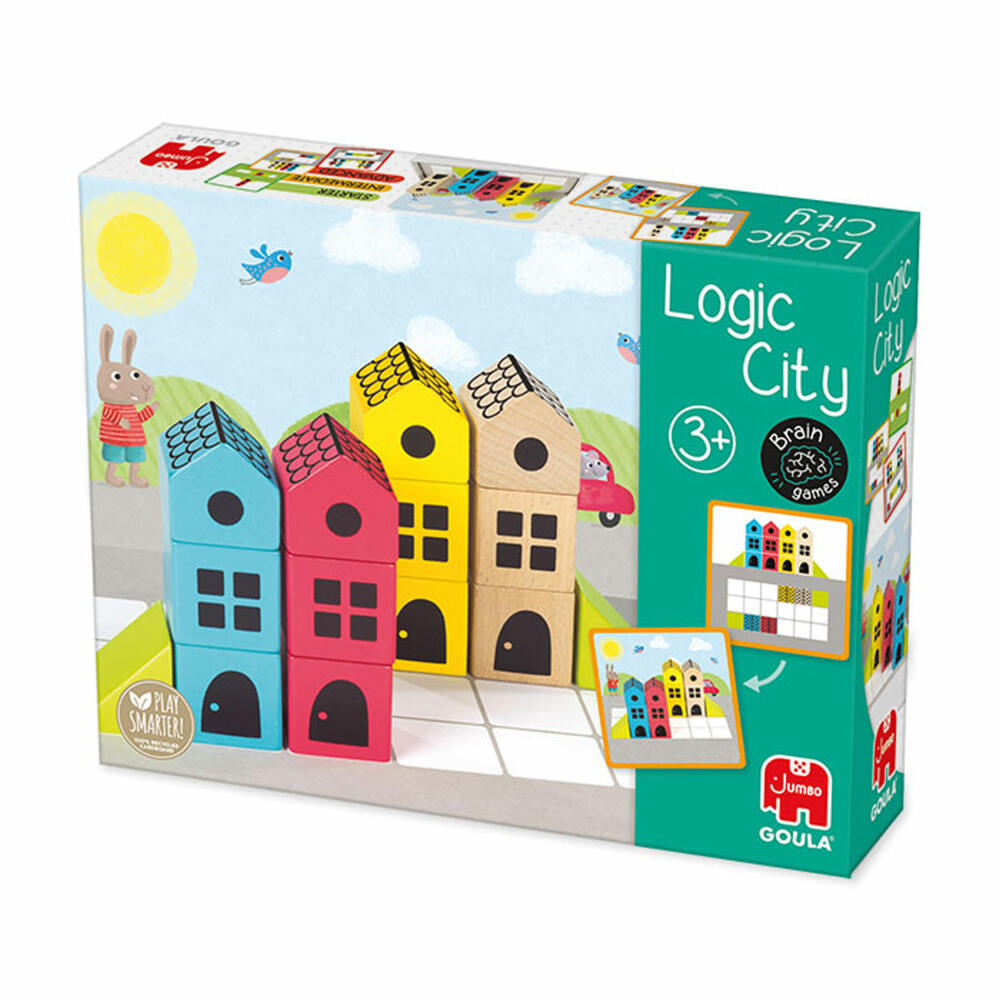 Jumbo Games GOULA Logic City - Logical City, Children's Game, Educational Game, Logic Game, Spatial Thinking, Children's Game, 50200