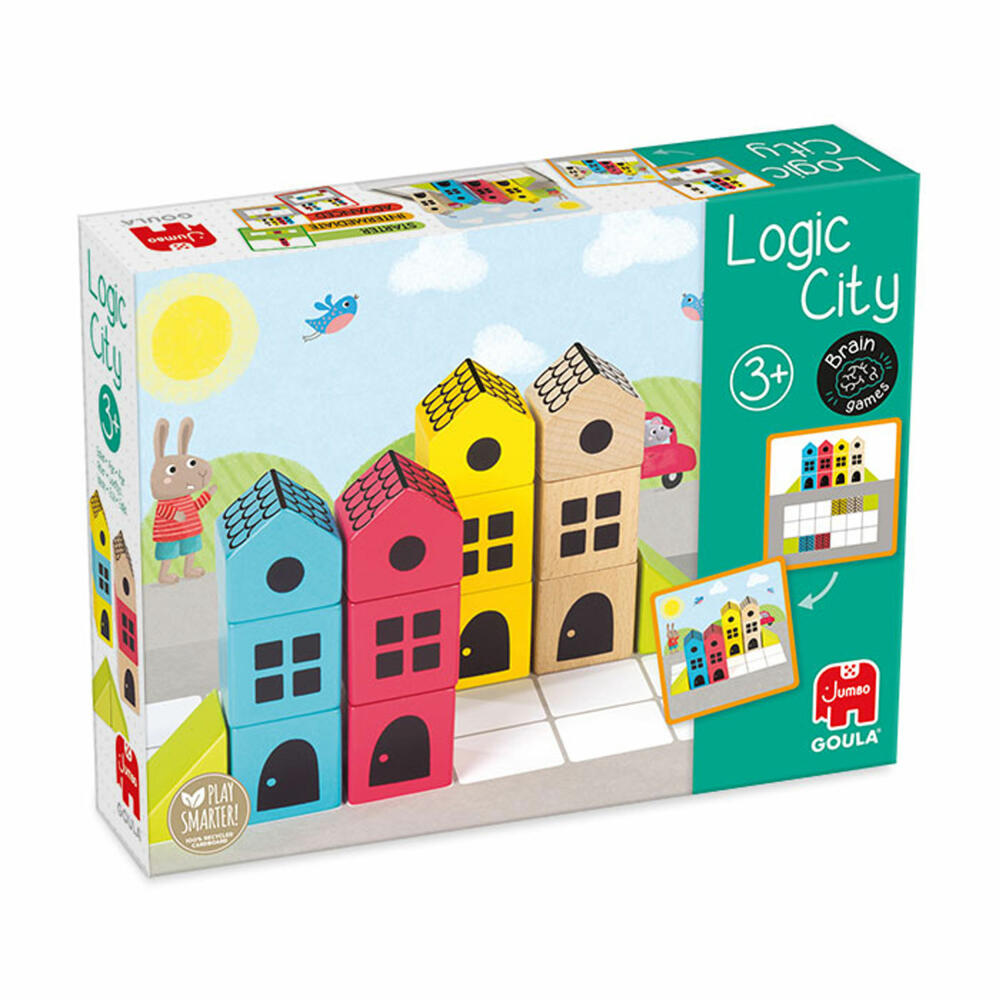 Jumbo Games GOULA Logic City - Logical City, Children's Game, Educational Game, Logic Game, Spatial Thinking, Children's Game, 50200