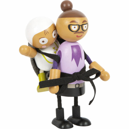 Legler Small Foot Biegepuppen-Familie mit Baby, Spielfiguren, 9-tlg., ab 3 Jahren, 12426