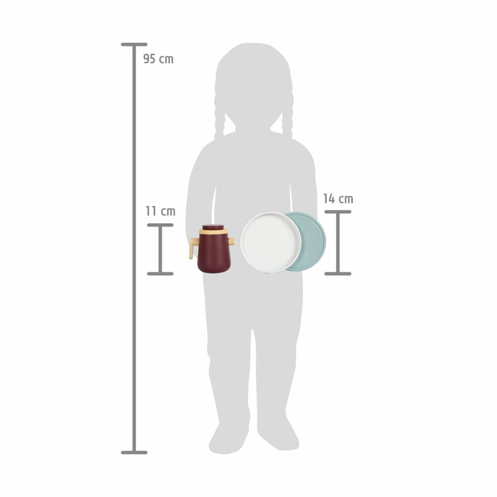 Legler Kaffee und Tee-Set tasty, Spielzeug-Service, Kaufladen Zubehör, Holz, 12293