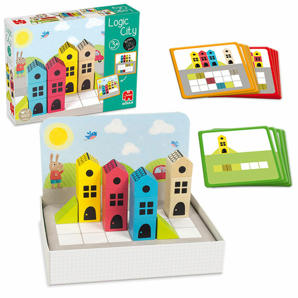 Jumbo Games GOULA Logic City - Logical City, Children's Game, Educational Game, Logic Game, Spatial Thinking, Children's Game, 50200