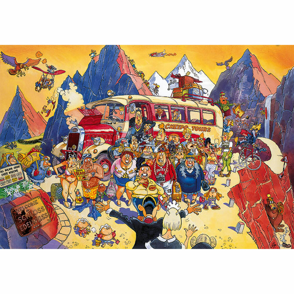 Jumbo Games Wasgij Retro Original 5 - cheap offer booked!, Puzzle, adult puzzle, puzzle game, 1000 pieces, 25007