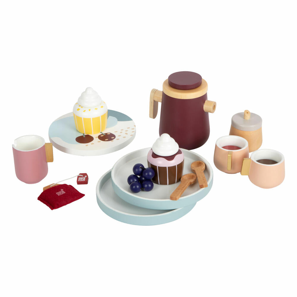 Legler Kaffee und Tee-Set tasty, Spielzeug-Service, Kaufladen Zubehör, Holz, 12293