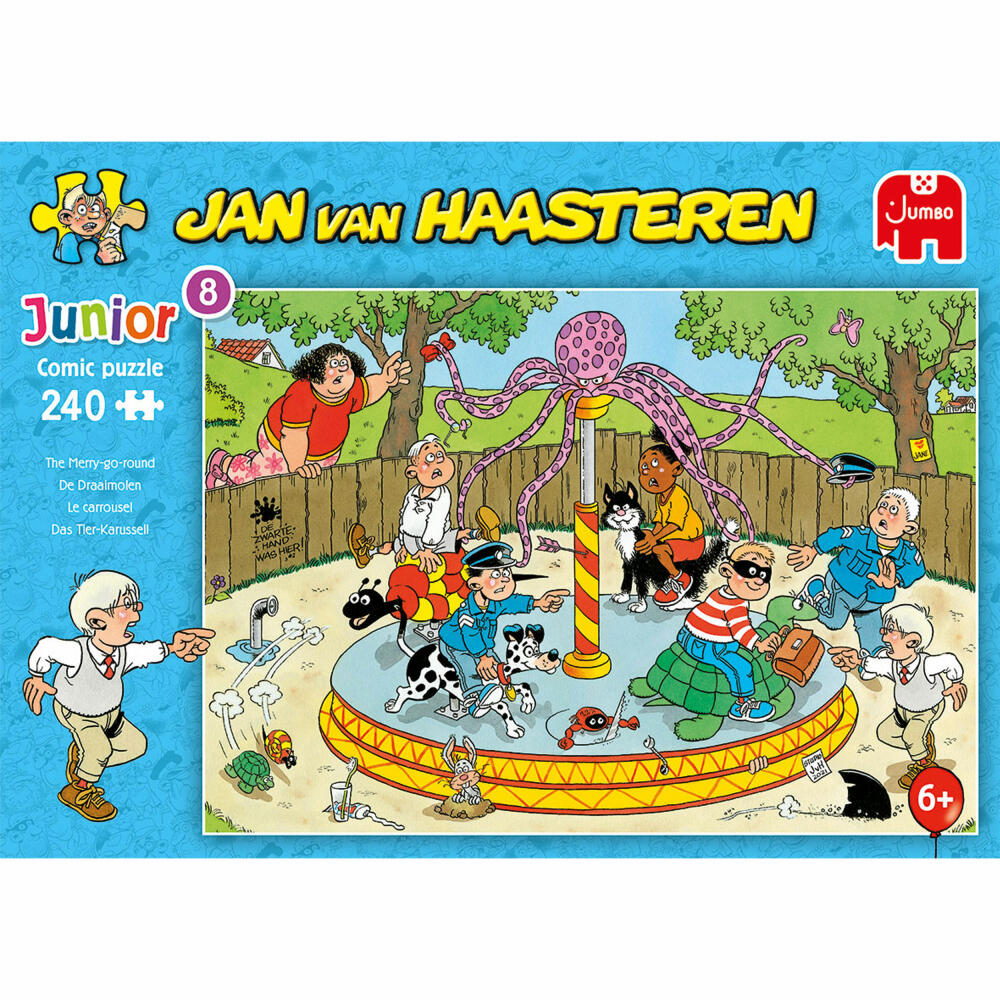 Jumbo Spiele Jan van Haasteren Junior - Karussell, Kinderpuzzle, Kinder Puzzle, Legespiel, 240 Teile, 20079