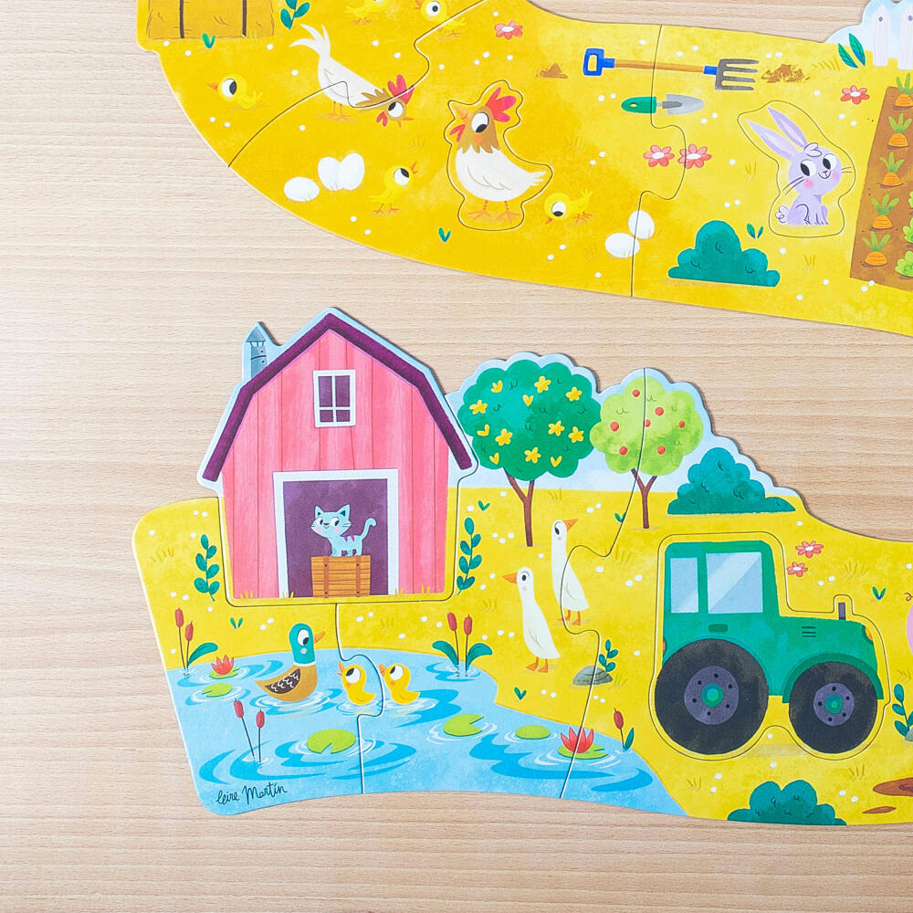 Jumbo Spiele GOULA XXL-Puzzle Bauernhof, Kinderpuzzle, Legespiel, Kinder Puzzles, 53176