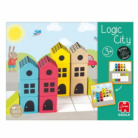 Jumbo Games GOULA Logic City - Logical City, Children's Game, Educational Game, Logic Game, Spatial Thinking, Children's Game, 50200
