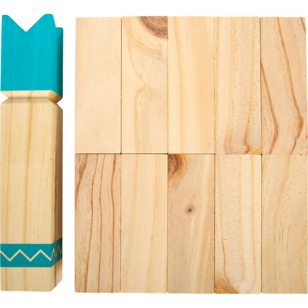 Legler Small Foot Wikingerspiel Kubb kompakt Active, Wurfspiel, ab 5 Jahren, 12401