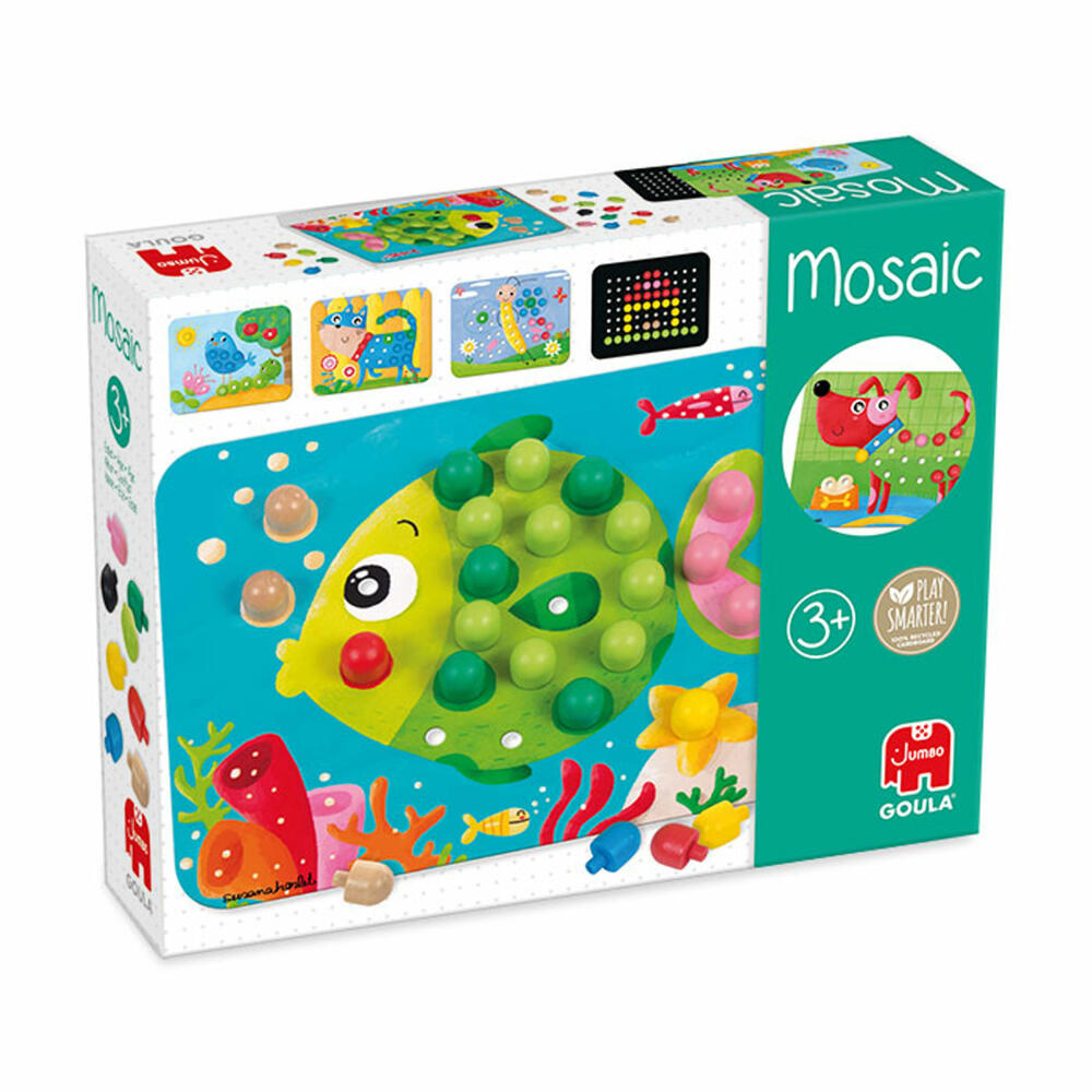 Jumbo Games GOULA Mosaic, Plug-in Game, Children's Game, Learning Colors, Educational Game, Children's Toy, 53136