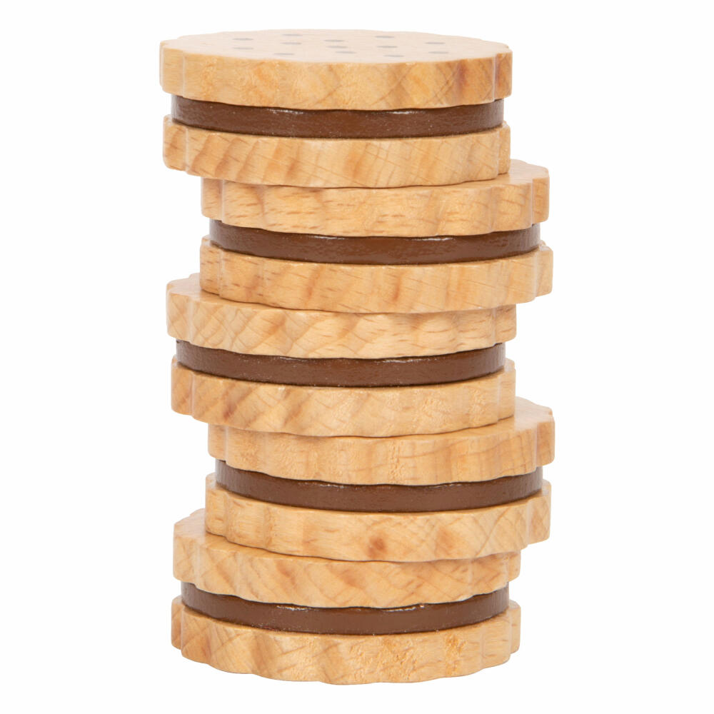 Legler toy sandwich biscuits fresh set of 5, shop toy, accessories, wood, 12352
