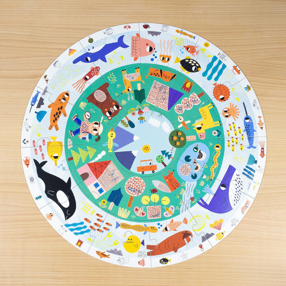 Jumbo Spiele GOULA XXL-Puzzle Tiere entdecken, Kinderpuzzle, Legespiel, Kinder Puzzles, 53177