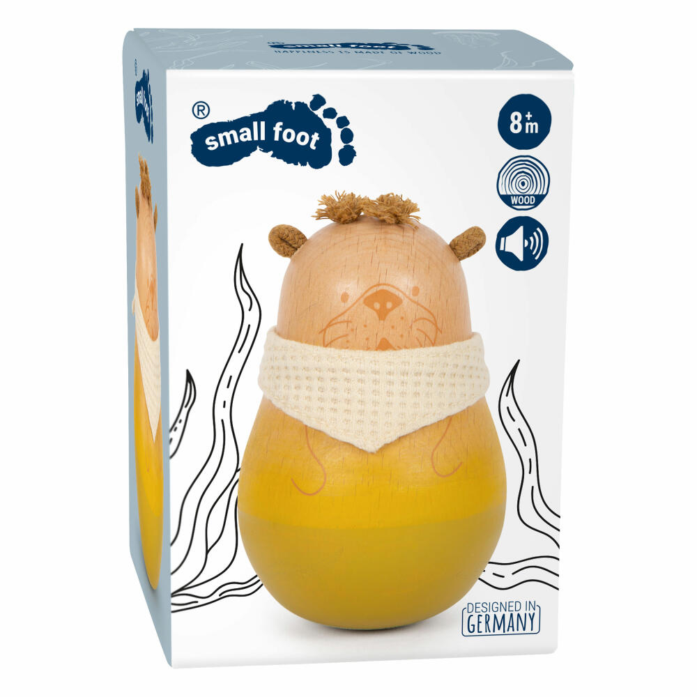Legler Baby-Stehaufspielzeug Seaside, Otter, Stehauffigur, Babyspielzeug, Holz, 12332