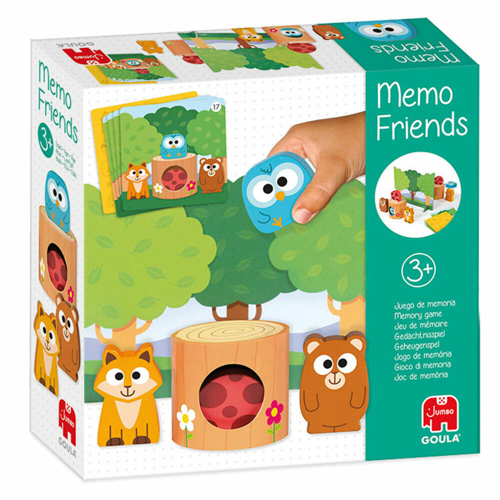 Jumbo Games GOULA Memo Game, Memo Game, Children's Game, Children's Game, Wooden Toy, Toy, 53171