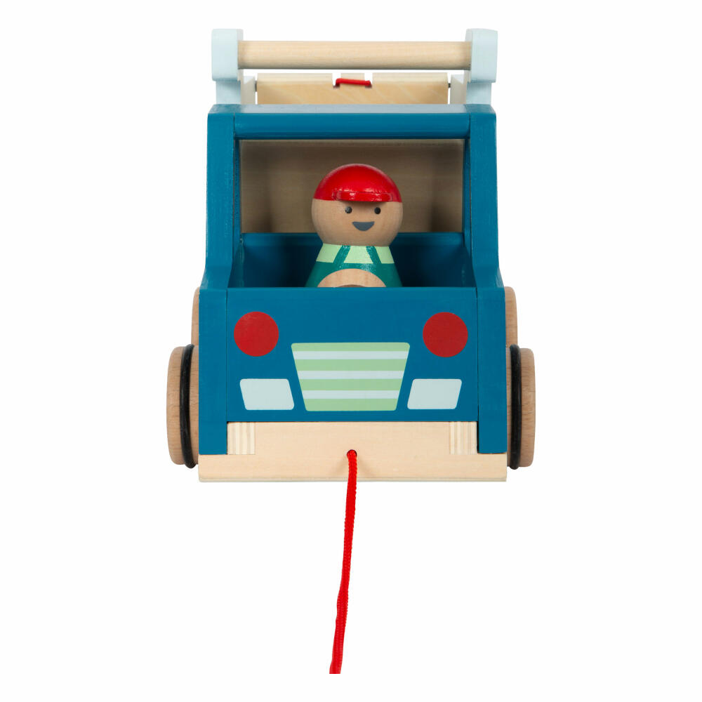 Legler pull-along vehicle dump truck, pull-along car, transporter, truck, wood, 12348