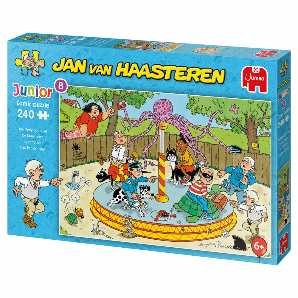 Jumbo Spiele Jan van Haasteren Junior - Karussell, Kinderpuzzle, Kinder Puzzle, Legespiel, 240 Teile, 20079