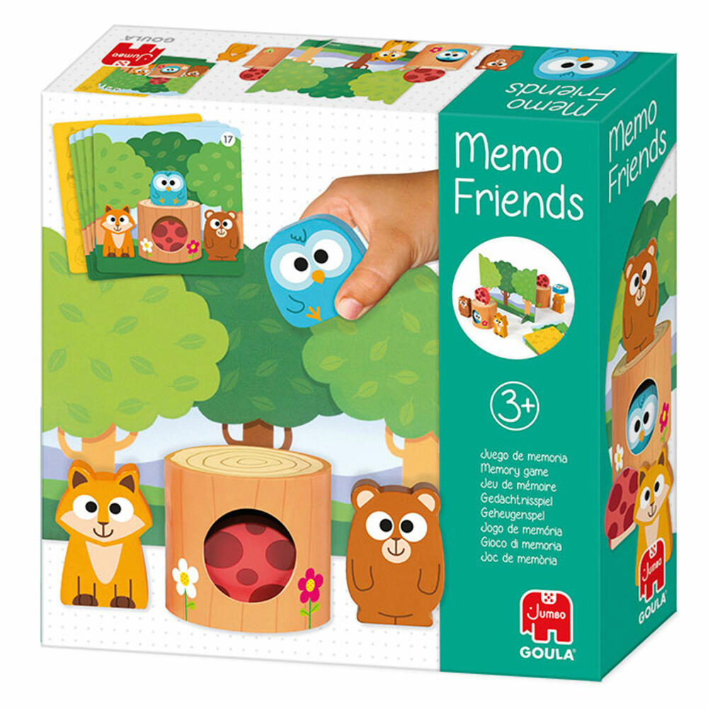 Jumbo Games GOULA Memo Game, Memo Game, Children's Game, Children's Game, Wooden Toy, Toy, 53171