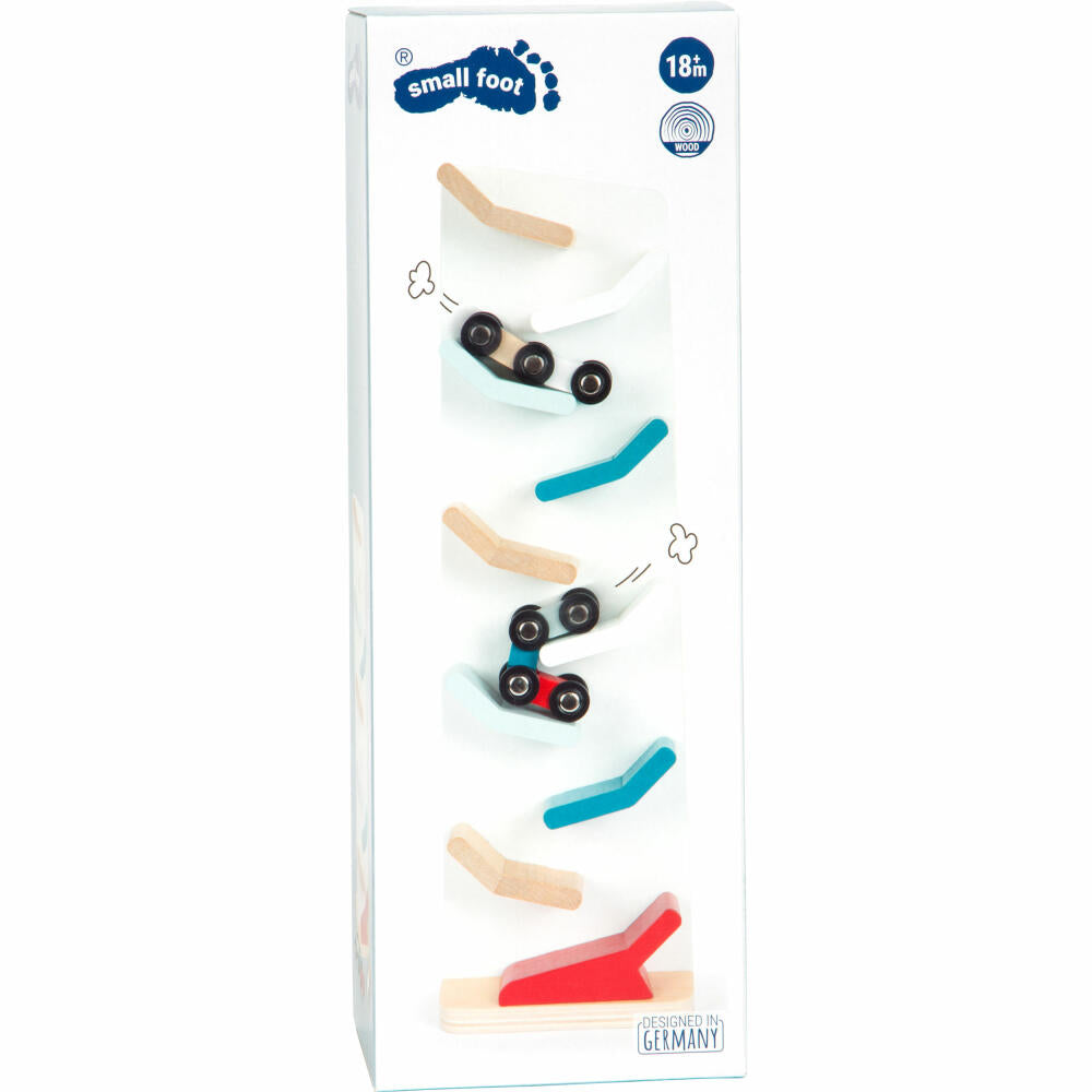 Legler Small Foot Kaskadenturm, Auto-Kugelbahn, 2 Autos, ab 18 Monaten, 12400
