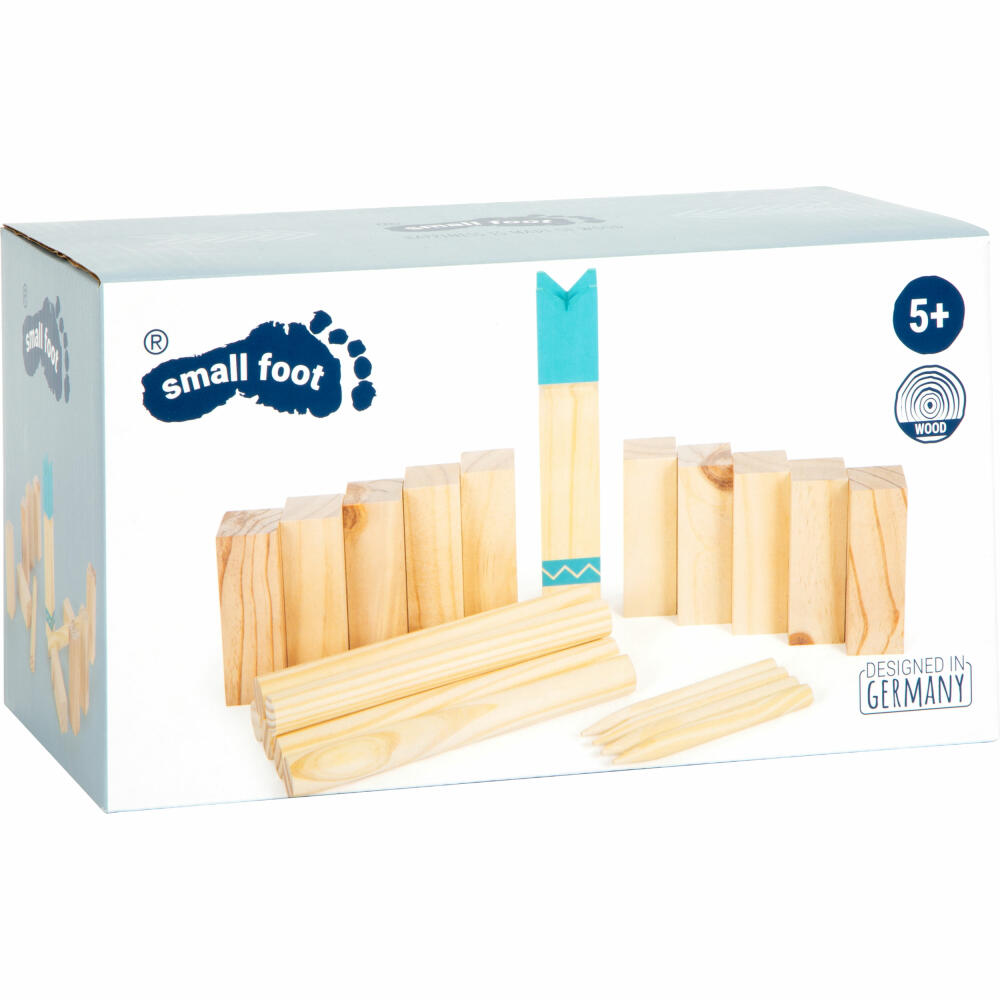 Legler Small Foot Wikingerspiel Kubb kompakt Active, Wurfspiel, ab 5 Jahren, 12401