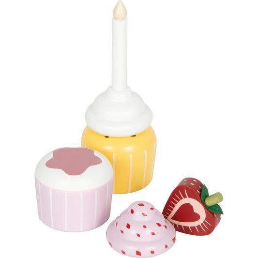 Legler Small Foot Cupcake Etagere tasty, mit Gebäck, 13-tlg., ab 3 Jahren, 12434