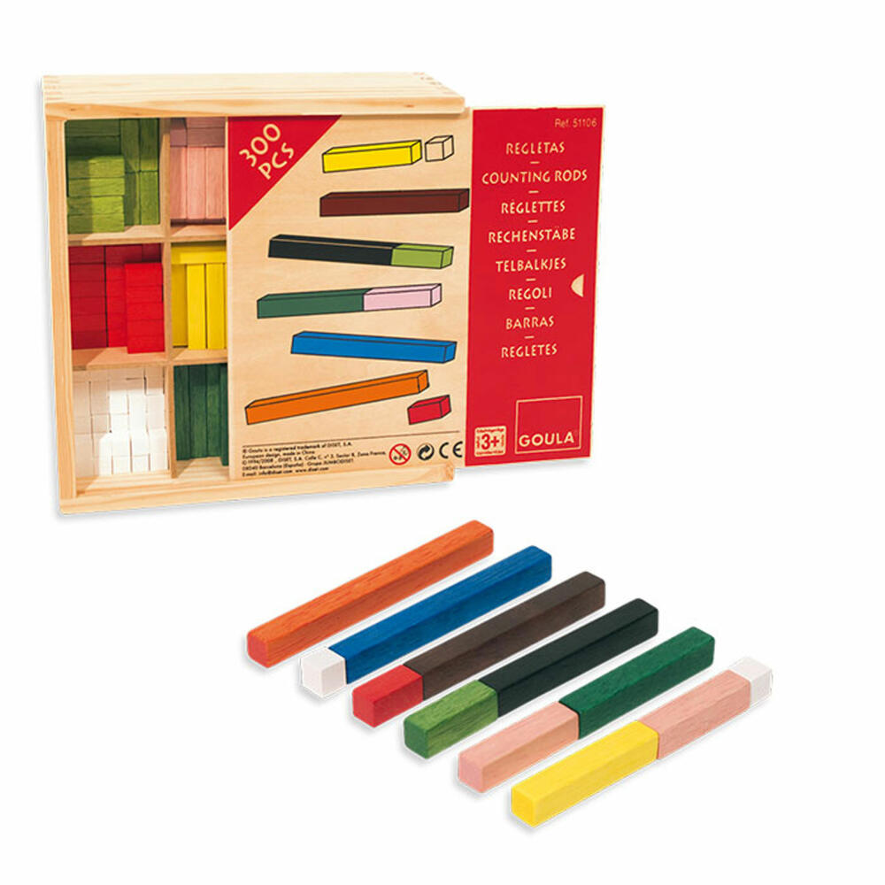 Jumbo Games GOULA Counting Sticks, 300 pcs., Counting Sticks, Mathematics, Math, Learning to Count, Educational Game, 51106