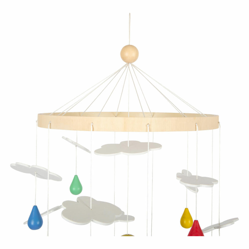Legler Mobile Regenbogen 3D, Baby-Spielzeug, Hängedekoration, Holz, 12335