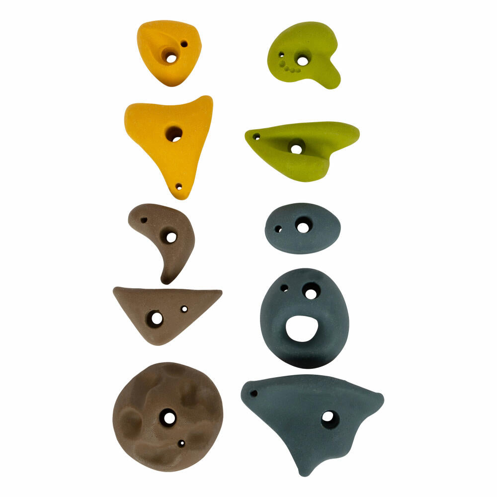 Legler Klettersteine Adventure 10-tlg., Kletterelemente für Kletterwand, Metall, 12311
