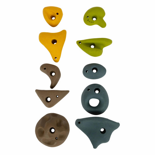 Legler Klettersteine Adventure 10-tlg., Kletterelemente für Kletterwand, Metall, 12311