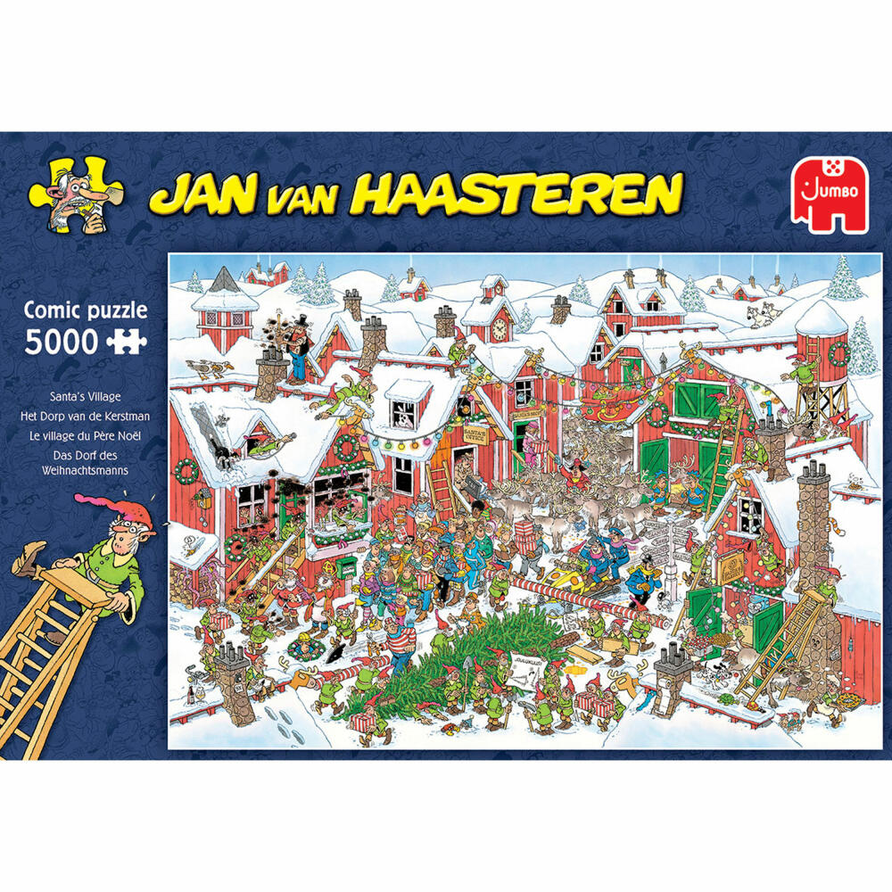 Jumbo Spiele Jan van Haasteren - Santas Village, Puzzle, Erwachsenenpuzzle, Puzzlespiel, 5000 Teile, 20076