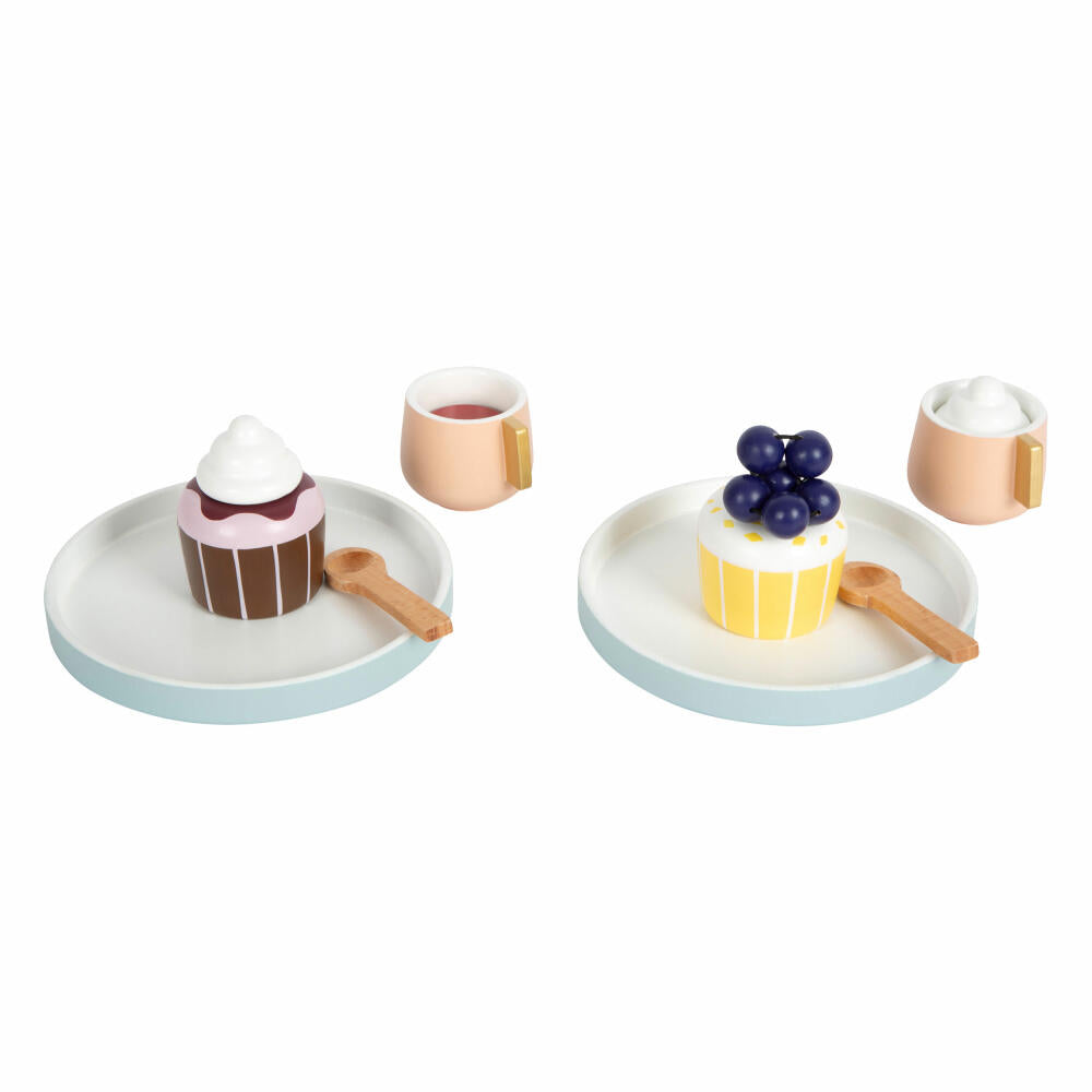 Legler Kaffee und Tee-Set tasty, Spielzeug-Service, Kaufladen Zubehör, Holz, 12293